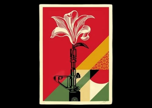 Shepard Fairey AR-15 Lily Portugal Print (Signed, Edition of 100)