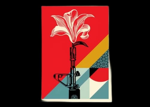 Shepard Fairey AR-15 Lily Print (Signed, Edition of 550)