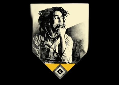 Shepard Fairey Bob Marley Catch A Fire Print Gold (Signed, Edition of 200)