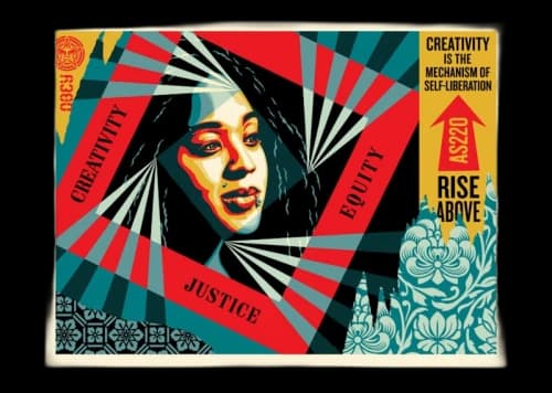 Shepard Fairey Creativity, Equity, Justice Print (Signed, Edition of 450)
