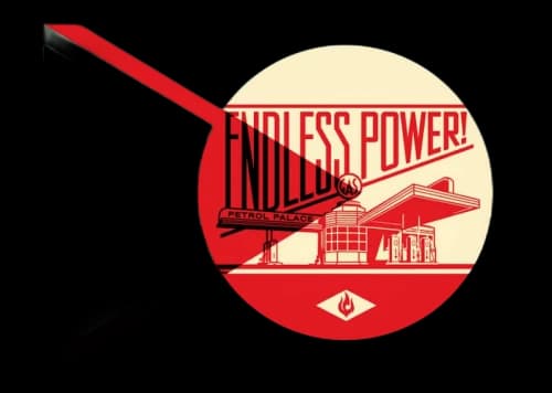 Shepard Fairey Endless Power Petrol Palace Print Blue (Signed, Edition of 350)