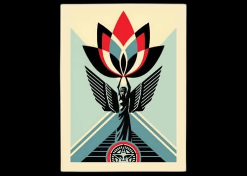 Shepard Fairey Lotus Angel Print (Signed, Edition of 500)