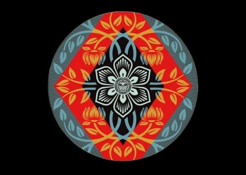 Shepard Fairey OBEY Diamond Flower Print (Signed, Edition of 550)