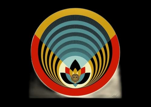 Shepard Fairey OBEY Radiant Lotus Print (Signed, Edition of 550)