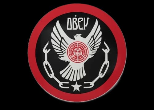 Shepard Fairey Peace & Freedom Dove Metal Street Sign (Signed COA, Edition of 350)