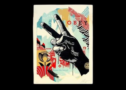 Shepard Fairey Raise the Level (Peace) Print (Signed, Edition of 550)