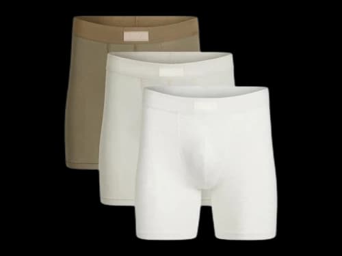 SKIMS Men's 5" Cotton Boxer Brief (3 Pack) Army Multicolor