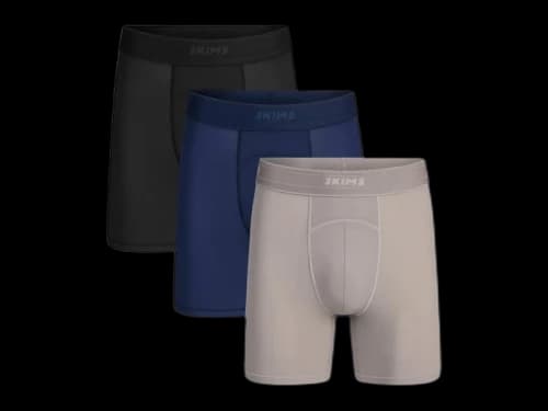 SKIMS Men's 5" Flex Boxer Brief (3 Pack) Navy Smoke Multicolor