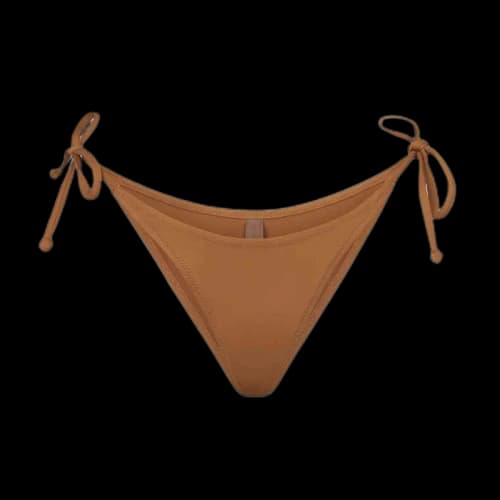 SKIMS Swim Dipped Tie Bottoms Almond