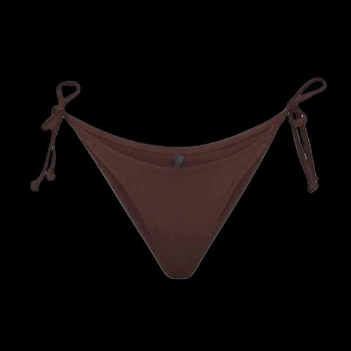 SKIMS Swim Dipped Tie Bottoms Cocoa