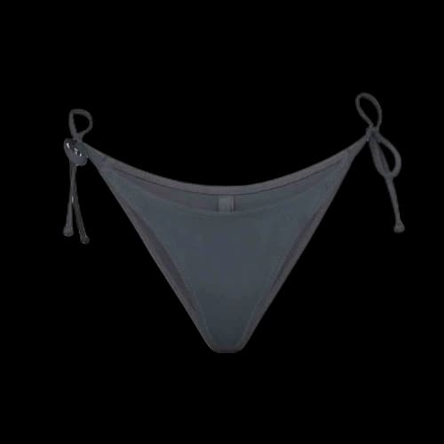 SKIMS Swim Dipped Tie Bottoms Gunmetal