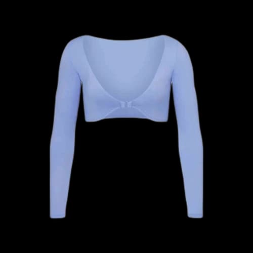 SKIMS Swim Long Sleeve Shrug Periwinkle