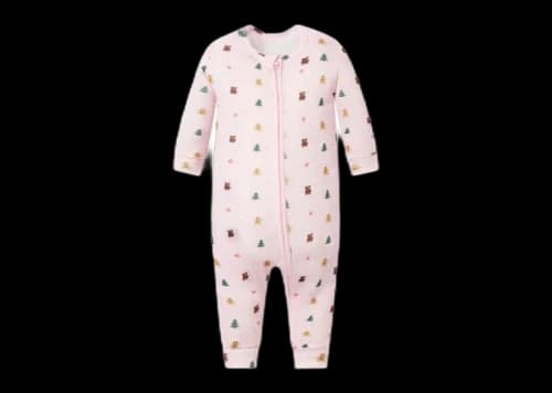SKIMS x Cactus Plant Flea Market Plush Pointelle Baby Onesie Cherry Blossom Snow Print