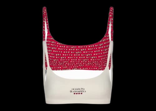 SKIMS x Cactus Plant Flea Market Women's Cotton Jersey Scoop Bralette (2-Pack) Marble/Red Multi