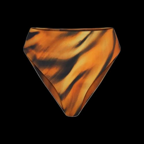 SKIMS x Roberto Cavalli High-Waisted Bikini Bottom Tiger Face Print