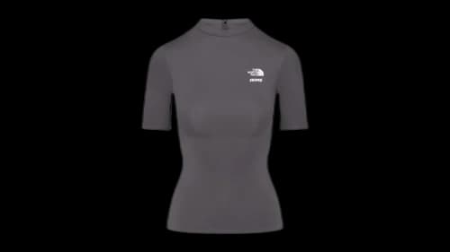 SKIMS x The North Face Refina Short Sleeve Top Gunmetal
