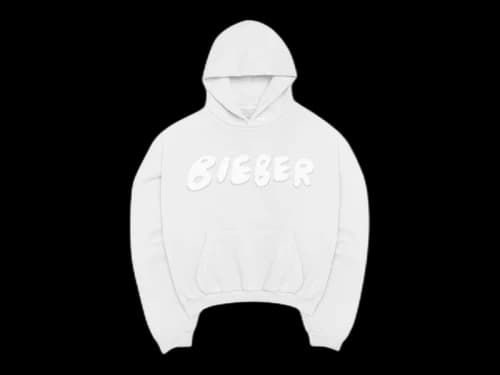 SKYLRK Justin Bieber Coachella 2026 Graphic Hoodie Light Grey