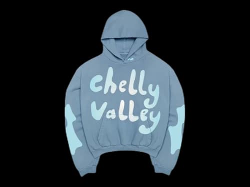 SKYLRK Justin Bieber Coachella 2026 Graphic IV Hoodie Blue