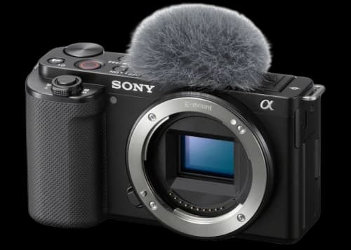 Sony Alpha ZV-E10 Mirrorless Vlog Camera (Body Only) ILCZVE10/B Black