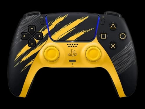 Sony PS5 DualSense Wireless Controller Marvel Wolverine Battle Yellow Limited Edition Yellow