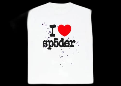 Sp5der I Heart SP5DER Tee White