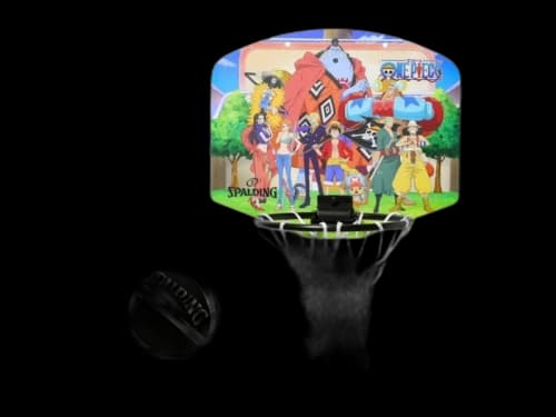 Spalding One Piece Straw Hat Crew Micro Mini Basketball Set