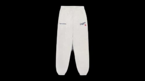 Sporty & Rich Dodgers Serif Sweatpant Heather Gray/Navy