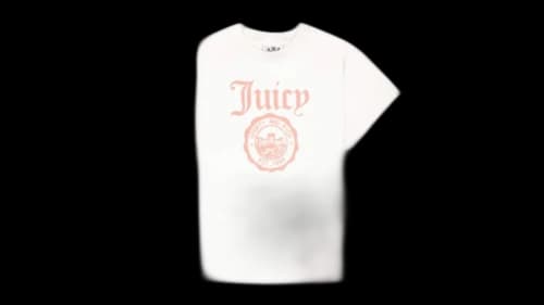 Sporty & Rich Juicy Emblem Essentials Tee White/Rose