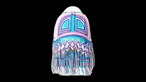 Sprayground A.I. African Intelligence Motivated Motion x Sandflower Backpack Multicolor