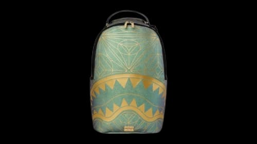 Sprayground Foundation Crystal Iridescent Shark Backpack Multicolor