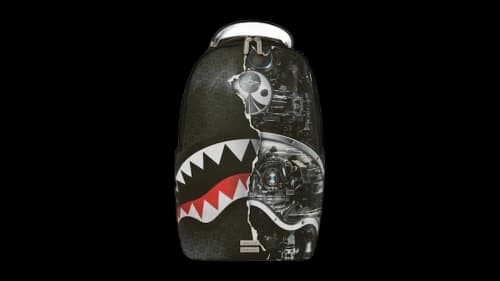 Sprayground Foundation Lady Demerzel Robotic Shark Backpack Multicolor