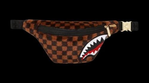 Sprayground Furrr Sharks In Paris Savvy Crossbody Multicolor