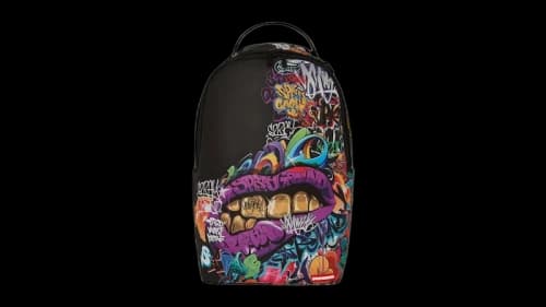 Sprayground Half Graf Lips DLXSV Backpack Multicolor