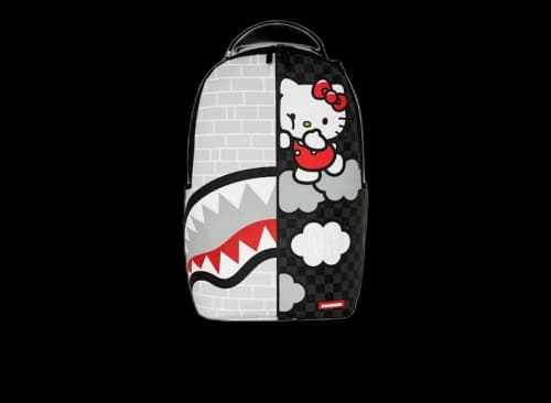 Sprayground Hello Kitty Official Collab Brick Wall Split Backpack Multicolor