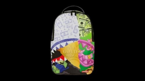 Sprayground Mean Money Collage Backpack Multicolor
