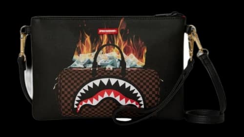 Sprayground Money Bag Double Take Crossover Clutch Bag Multicolor