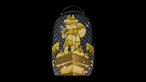 Sprayground Monopoly Collab Get the Gold Backpack Multicolor