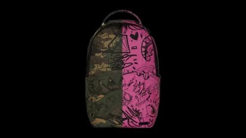 Sprayground Operation Sketch DLX Backpack Green/Red