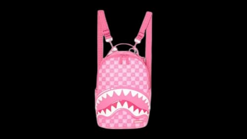 Sprayground Pink Check New Faces Mini Backpack Multicolor