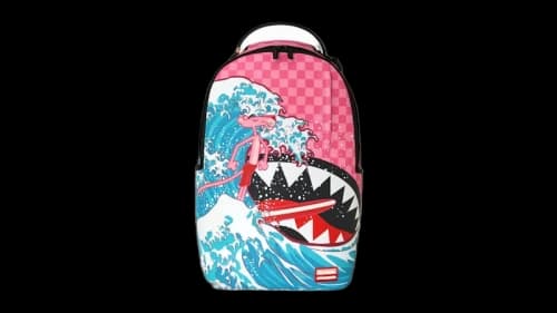 Sprayground Pink Panther Diamond Waves Backpack Multicolor