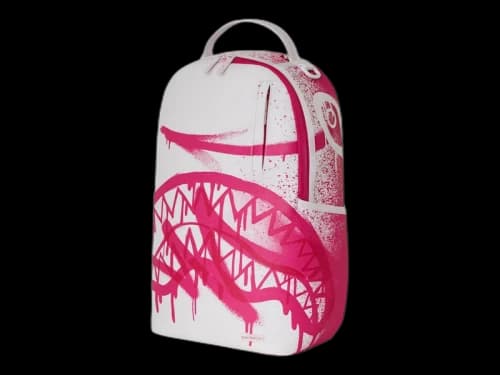 Sprayground Pink Vandal Backpack Backpack PInk White