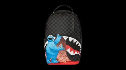Sprayground Sesame Street Cookie Monster Snack Attack DLXSV Backpack Black