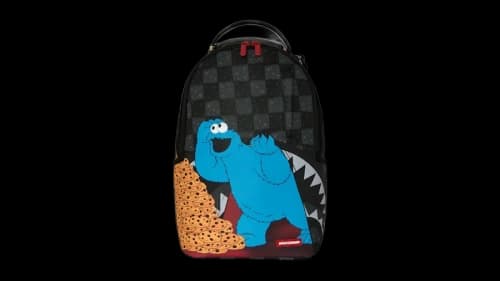 Sprayground Sesame Street Cookie Monster Stack Em High Mini Dlx Backpack Multicolor