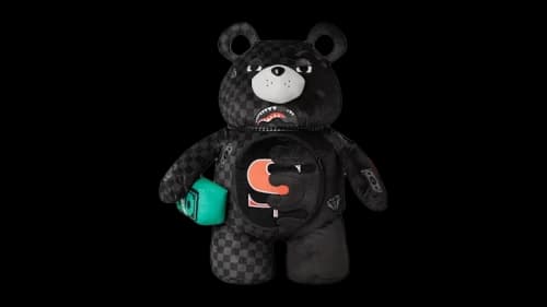 Sprayground Speed Shark Side Swipe Moneybear Teddy Bear Backpack Multicolor