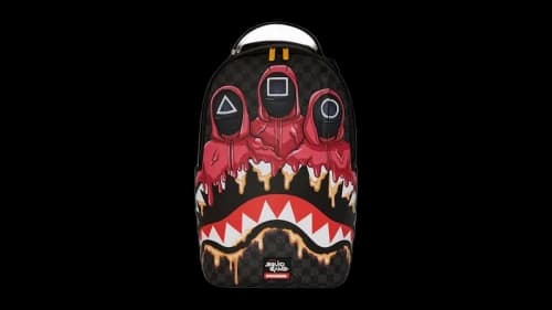 Sprayground Squid Game Collab Henchmen Backpack Multicolor
