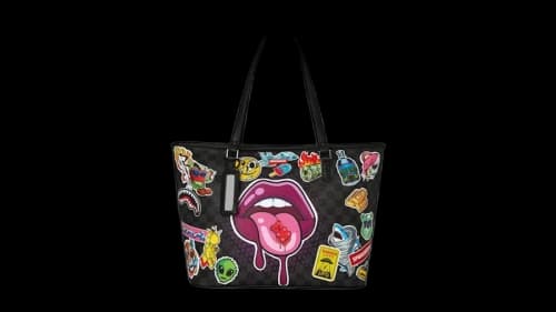 Sprayground Tasty Tote Black Multicolor