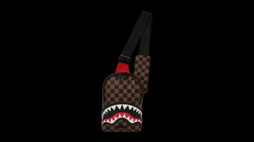 Sprayground The Private Jet Shark Club Backpack Sling Bag Multicolor