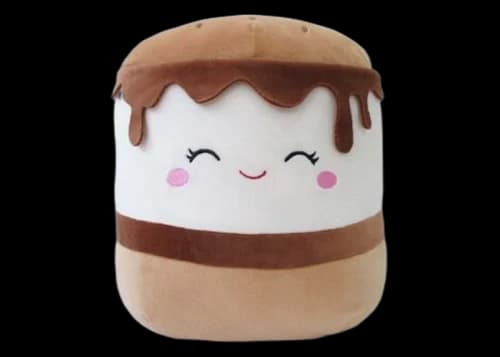 Squishmallow Carmelita The S'more 8 Inch Plush Brown/White