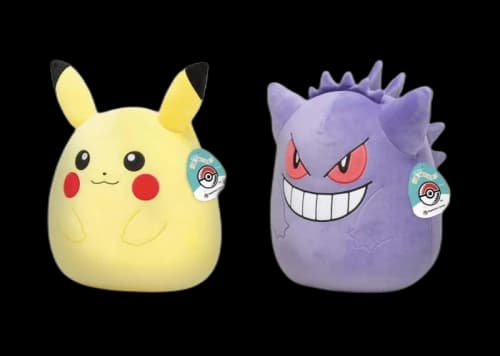 Squishmallow Pokemon Gengar and Pikachu 12 Inch Plush Set (Pokemon Center Version)