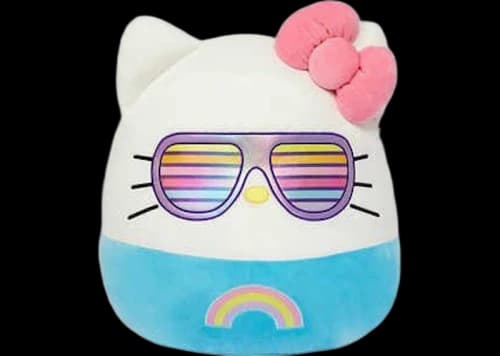 Squishmallow Sanrio Hello Kitty Sunglasses 20 Inch Plush Blue/White
